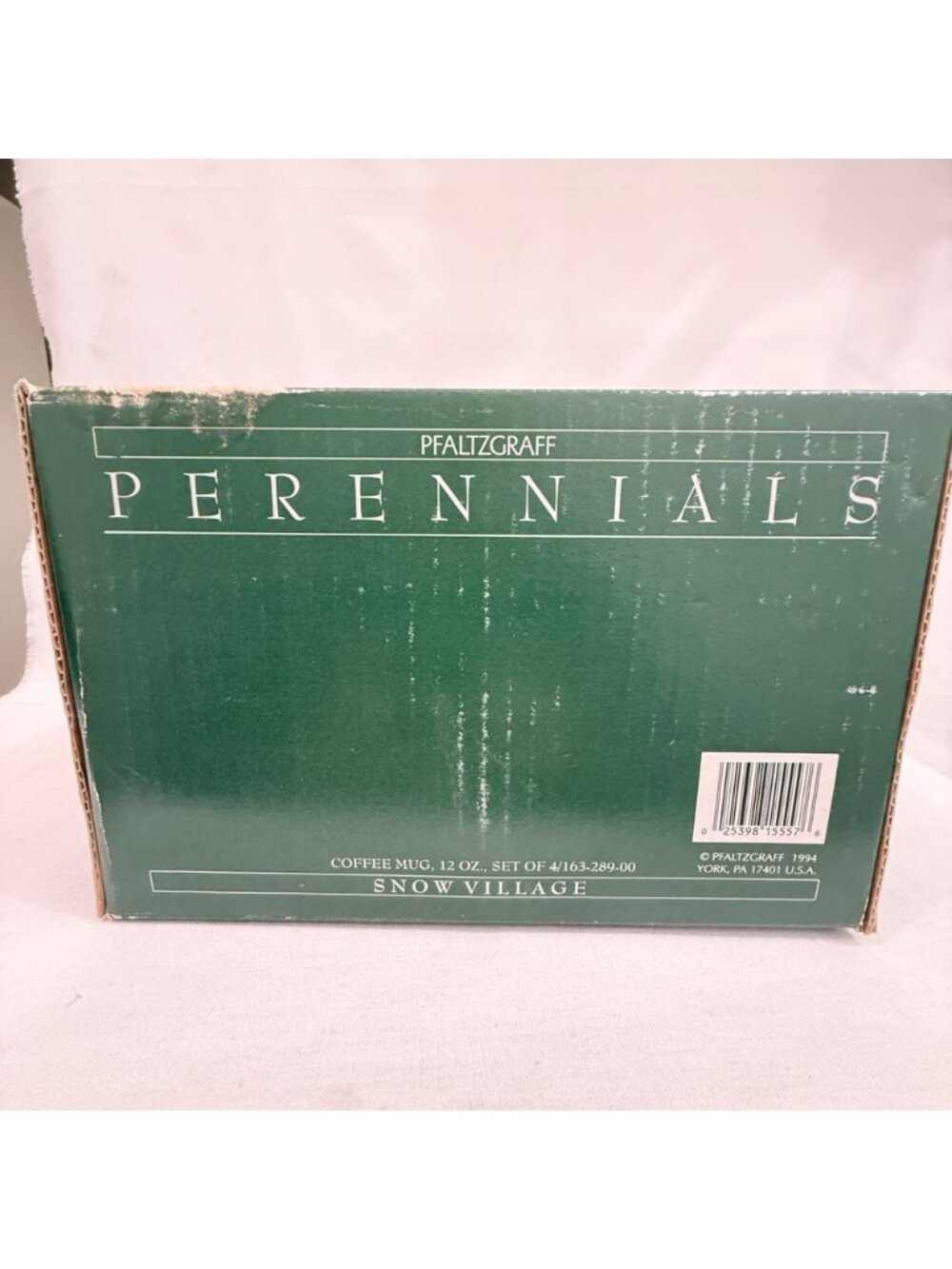 Pfaltzgraff Snow Village 12 Oz 4" Coffee Mug Set Of 4 Perennials Collection New - Picture 7 of 8